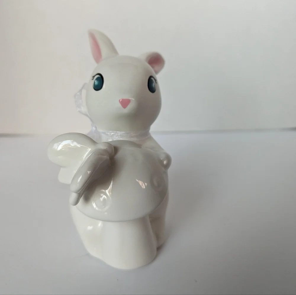 Target Easter Bunny Mushroom Spritz Spring White Ceramic Retro Style Figure
